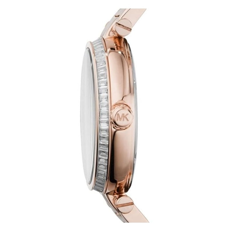 Michael Kors Skylar Maroon Dial Rose Gold Steel Strap Watch for Women - MK6086 Buy Now By Michael Kors