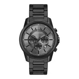 Armani Exchange Chronograph Black Dial Black Steel Strap Watch For Men - AX7140 Buy Now By Armani Exchange