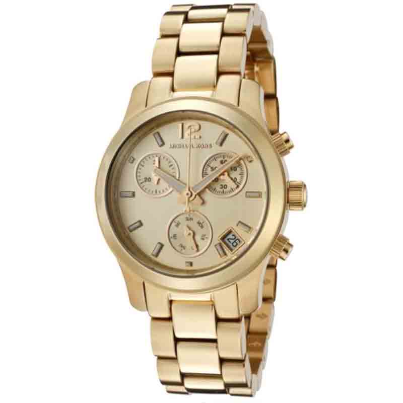 Michael Kors Runway Gold Dial Gold Steel Strap Watch for Women - MK5384 Buy Now By Michael Kors