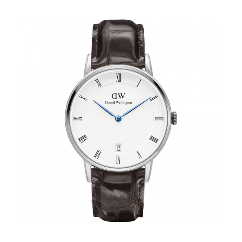 Daniel Wellington Dapper York Quartz White Dial Dark Brown Leather Strap Watch For Women - DW00100097 Buy Now By Daniel Wellington