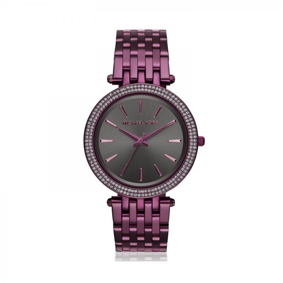 Michael Kors Darci Black Dial Purple Steel Strap Watch for Women - MK3554 Buy Now By Michael Kors