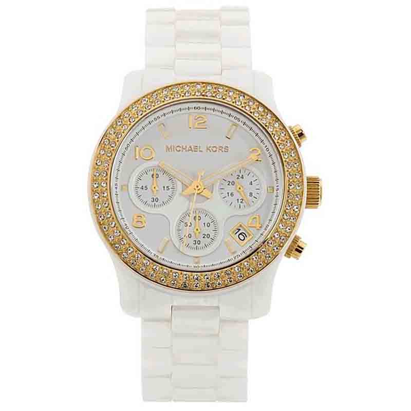 Michael Kors Runway White Dial White Steel Strap Watch for Women - MK5237 Buy Now By Michael Kors
