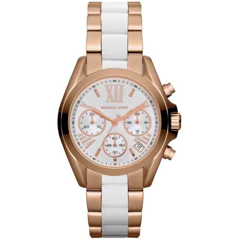 Michael Kors Bradshaw Silver Dial Two Tone Steel Strap Watch for Women - MK5907 Buy Now By Michael Kors
