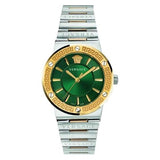 Versace Greca Green Dial Silver Steel Strap Watch for Women - VEVH00720 Buy Now By Versace