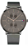 Tommy Hilfiger Jenna Multifunction Grey Dial Grey Mesh Bracelet Watch For Women - 1781945 Buy Now By Tommy Hilfiger