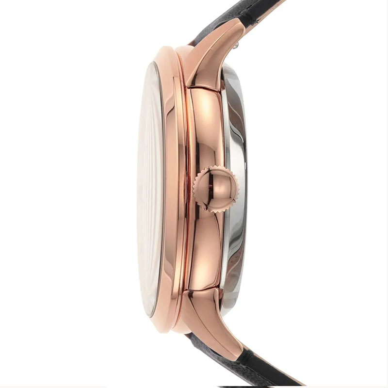 Fossil Townsman Automatic Black Dial Black Leather Strap Watch for Men - ME3170 Buy Now By Fossil