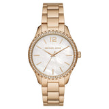Michael Kors Layton Three Hand Mother of Pearl White Dial Gold Steel Strap Watch For Women - MK6870 Buy Now By Michael Kors