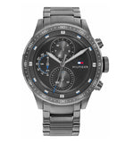 Tommy Hilfiger Trent Chronograph Grey Dial Grey Steel Strap Watch For Men - 1791806 Buy Now By Tommy Hilfiger