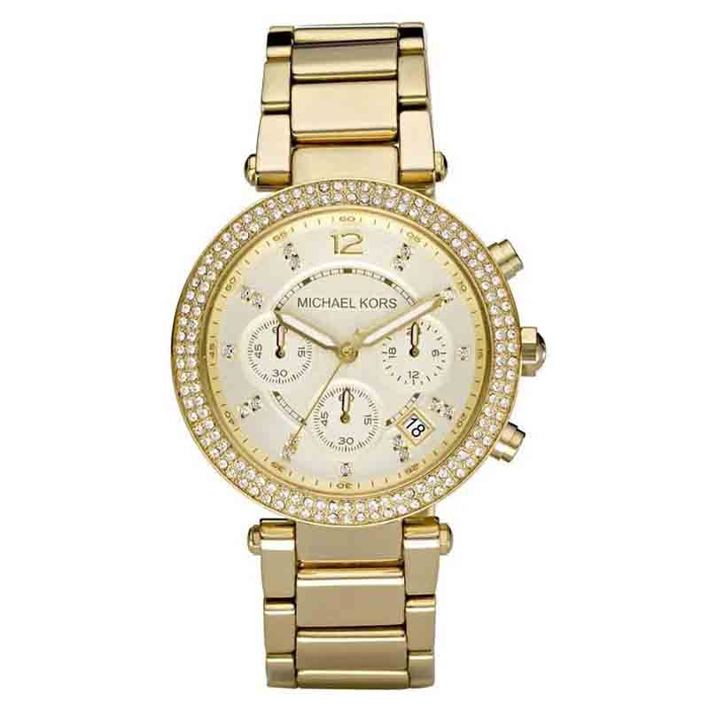 Michael Kors Parker Gold Dial Gold Steel Strap Watch for Women - MK5354 Buy Now By Michael Kors
