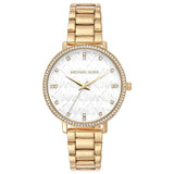 Michael Kors Pyper Three Hand White Dial Gold Steel Strap Watch For Women - MK4666 Buy Now By Michael Kors