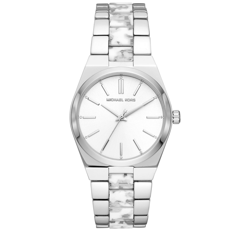 Michael Kors Channing Quartz White Dial Two Tone Steel Strap Watch For Women - MK6649 Buy Now By Michael Kors