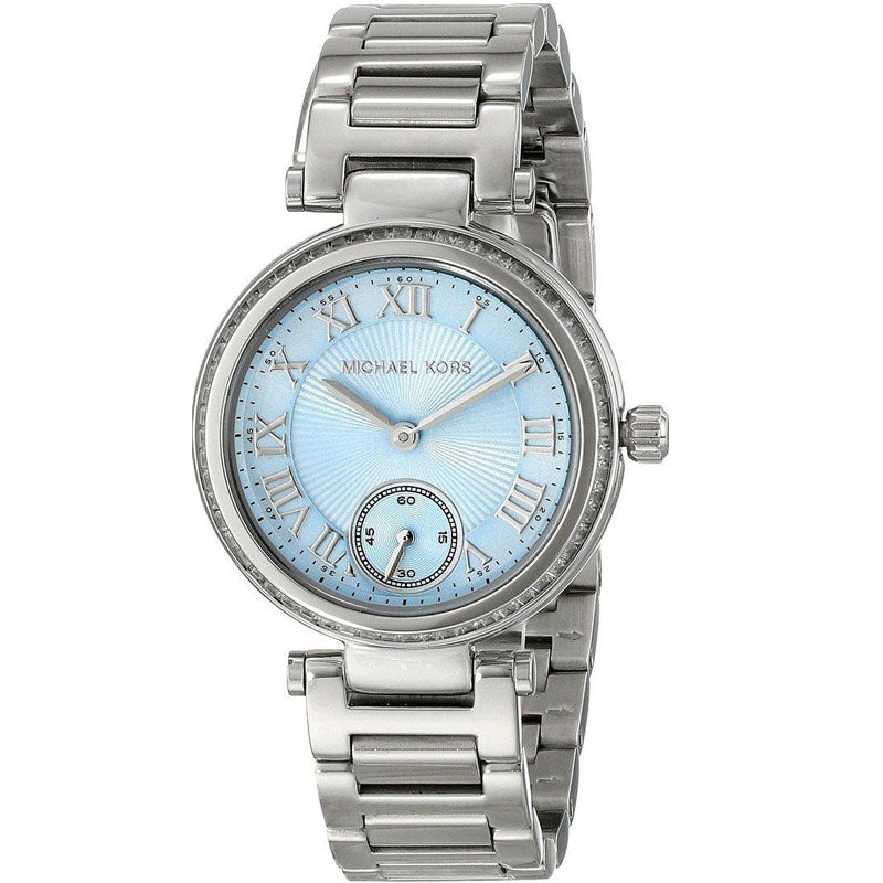 Michael Kors Skylar Quartz Blue Dial Silver Steel Strap Watch For Women - MK5988 Buy Now By Michael Kors