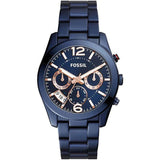 Fossil Perfect Boyfriend Multifunction Blue Dial Blue Steel Strap Watch for Women - ES4093 Buy Now By Fossil