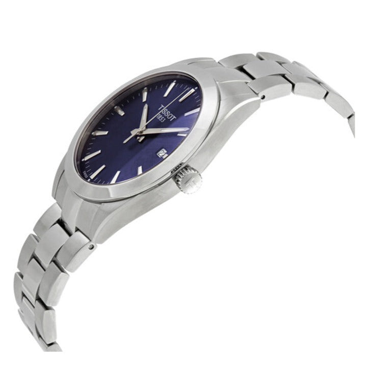 Tissot Gentleman Blue Dial Silver Steel Strap Watch For Men - T127.410.11.041.00 Buy Now By Tissot