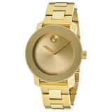 Movado Bold Yellow Gold Dial Yellow Gold Steel Strap Watch For Women - 3600085 Buy Now By Movado