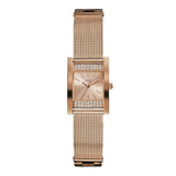 Guess Nouveau Diamonds Rose Gold Dial Rose Gold Mesh Bracelet Watch for Women - W0127L3 Buy Now By Guess