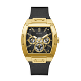 Guess Phoenix Multifunction Black Dial Black Leather Strap Watch for Men - GW0202G1 Buy Now By Guess