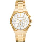 Michael Kors Lennox Chronograph White Dial Gold Steel Strap Watch For Men - MK9120 Buy Now By Michael Kors