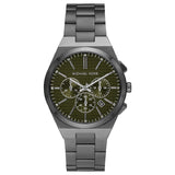 Michael Kors Lennox Chronograph Black Dial Grey Steel Strap Watch For Men - MK9118 Buy Now By Michael Kors