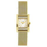 Guess Nouveau Diamonds Gold Dial Gold Mesh Bracelet Watch for Women - W0127L2 Buy Now By Guess