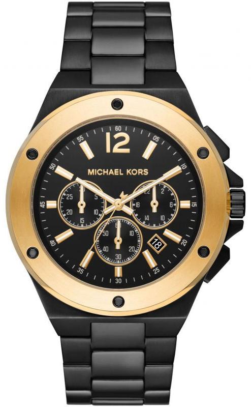 Michael Kors Lennox Chronograph Black Dial Black Steel Strap Watch For Men - MK8941 Buy Now By Michael Kors