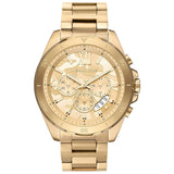 Michael Kors Brecken Chronograph Gold Dial Gold Steel Strap Watch For Men - MK8934 Buy Now By Michael Kors