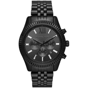 Michael Kors Lexington Chronograph Black Dial Black Steel Strap Watch For Men - MK8591 Buy Now By Michael Kors