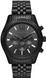 Michael Kors Lexington Chronograph Black Dial Black Steel Strap Watch For Men - MK8591 Buy Now By Michael Kors