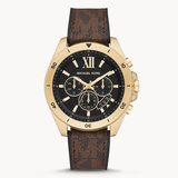 Michael Kors Brecken Chronograph Black Dial Brown Leather Strap Watch For Men - MK8849 Buy Now By Michael Kors