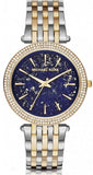 Michael Kors Darci Quartz Blue Dial Two Tone Steel Strap Watch For Women - MK3401