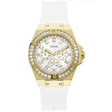 Guess Venus Diamonds White Dial White Rubber Strap Watch for Women - GW0118L5 Buy Now By Guess