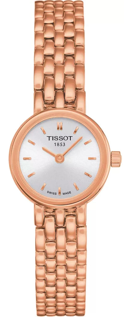 Tissot T Lady Lovely Silver Dial Rose Gold Steel Strap Watch For Women - T058.009.33.031.01 Buy Now By Tissot