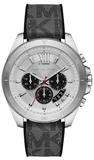 Michael Kors Brecken Chronograph Silver Dial Grey Leather Strap Watch For Men - MK8922 Buy Now By Michael Kors