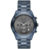 Michael Kors Slim Runway Chronograph Black Dial Blue Steel Strap Watch for Men - MK8918 Buy Now By Michael Kors