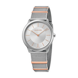 Calvin Klein Minimal Silver Dial Silver Mesh Strap Watch For Men - K3M521Y6 Buy Now By Calvin Klein