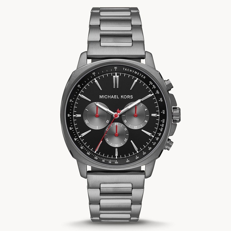 Michael Kors Sullivan Chronograph Black Dial Grey Steel Strap Watch For Men - MK8970 Buy Now By Michael Kors