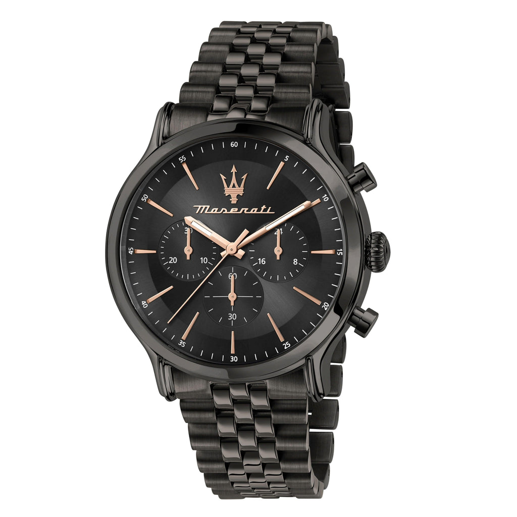 Maserati Epoca Limited Edition Chronograph Black Dial Black Steel Strap Watch For Men - R8873618019 Buy Now By Maserati