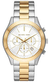Michael Kors Slim Runway Chronograph White Dial Two Tone Steel Strap Watch For Women - MK8986 Buy Now By Michael Kors