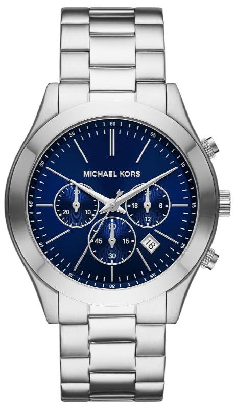Michael Kors Slim Runway Chronograph Blue Dial Silver Steel Strap Watch For Men - MK8917 Buy Now By Michael Kors
