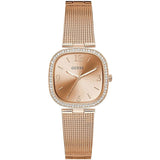 Guess Tapestry Diamonds Rose Gold Dial Rose Gold Mesh Bracelet Watch for Women - GW0354L3 Buy Now By Guess