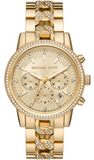 Michael Kors Ritz Chronograph Gold Dial Gold Steel Strap Watch For Women - MK6937 Buy Now By Michael Kors