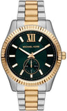 Michael Kors Lexington Quartz Green Dial Two Tone Steel Strap Watch For Men - MK9063 Buy Now By Michael Kors