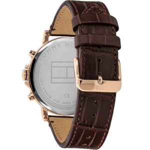 Tommy Hilfiger Daniel Black Dial Brown Leather Strap Watch for Men - 1710379 Buy Now By Tommy Hilfiger