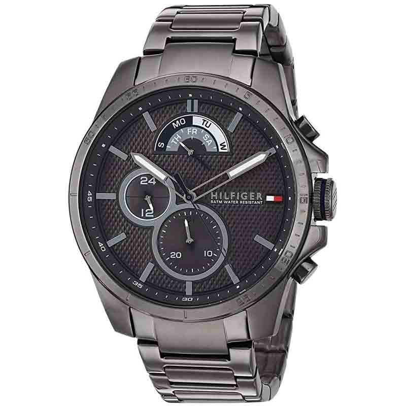 Tommy Hilfiger Decker Quartz Black Dial Black Steel Strap Watch for Men - 1791347 Buy Now By Tommy Hilfiger