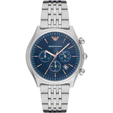 Emporio Armani Luigi Chronograph Quartz Blue Dial Silver Steel Strap Watch For Men - AR1974 Buy Now By Emporio Armani