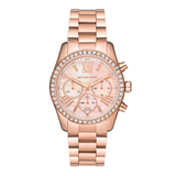 Michael Kors Lexington Chronograph Rose Gold Dial Rose Gold Steel Strap Watch for Women - MK7242 Buy Now By Michael Kors