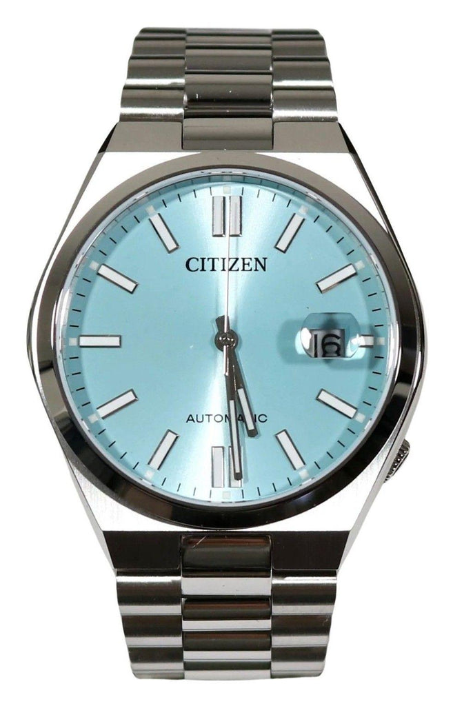 Citizen Tsuyosa Automatic Turquoise Dial Silver Steel Strap Watch For Men - NJ0151-88M Buy Now By Citizen