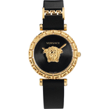 Versace Palazzo Empire Greca Black Dial Black Leather Strap Watch for Women - VEDV00119 Buy Now By Versace