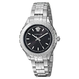 Versace Hellenyium Black Dial Silver Steel Strap Watch for Women - V12020015 Buy Now By Versace