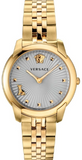 Versace Audrey Quartz Grey Dial Gold Steel Strap Watch for Women - VELR00719 Buy Now By Versace